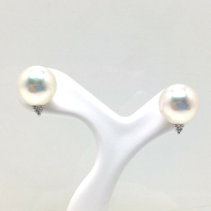 楽天市場】真珠 ピアス パール アコヤ真珠 スタッド 8.4mm ホワイト 