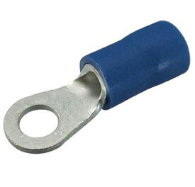 【返品可 保証有】ビニル絶縁付丸形端子(F形) 青 1000個入り RBA2-3.5-1000