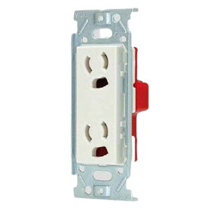 �y�ԕi�� �ۏؗL�z �������~�ڒn�_�u���R���Z���g 2PE 15A 125V �s���A�z���C�g JEC-BN-99G-PW