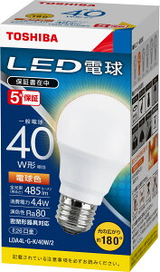 LEDd ʓd` dF E26 40W` 485lm LDA4L-G-K/40W/2