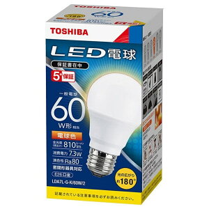 LED�d�� 2700K �d���F E26���� LDA7L-G-K/60W/2