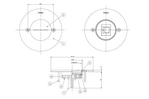 �y�ԕi�� �ۏؗL�z �R���Z���g�t�v���[�g P=66.7 �V���o�[ ��105 CAT5E���W�����W���b�N×1 TFL66793