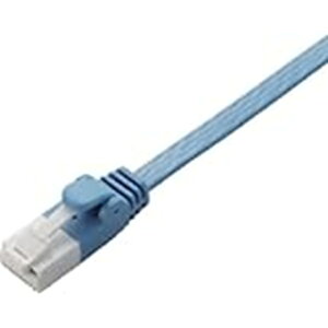 LAN�P�[�u�� CAT6 10m �ܐ܂�h�~�R�l�N�^ �X�[�p�[�t���b�g �u���[ LD-GFT/BU100