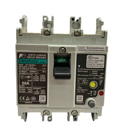 漏電遮断器 AC100-230-440V 30mA EW50RAGU 3P50A