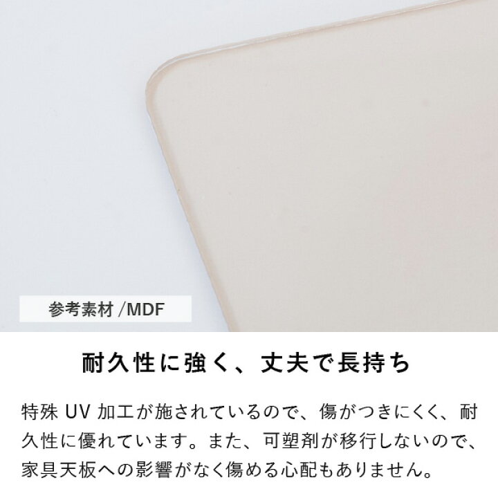 楽天市場】【PSマットのみ】テーブルマット 透明 非転写 両面転写防止 
