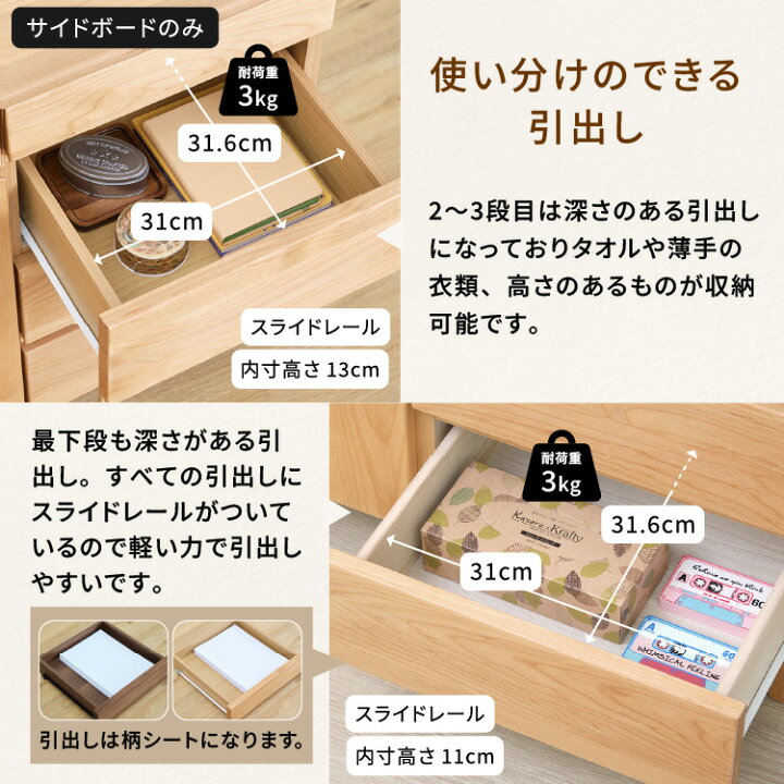 楽天市場】【公式】リビングボード リビング収納 収納家具 サイド 