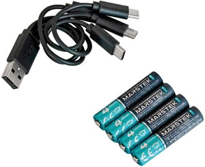 MARSTEK `Edr P4` 4{Zbg 1.5V 525mAh JԂ[d1500 USB[d }[d SD 7018C(4P)