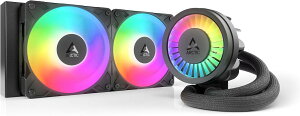 ARCTIC(�A�[�N�e�B�b�N) �}���`�\�P�b�g�Ή��I�[���C����������CPU�N�[���[�uLiquid Freezer III Pro 240 A-RGB Black�vLGA 1851�Ή��y���{���K�㗝�X�z