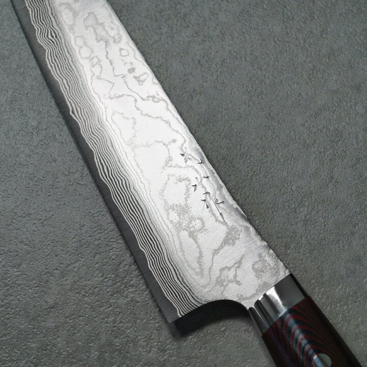 楽天市場】包丁 牛刀 240mm ダマスカス ステンレス スーパーゴールド2  