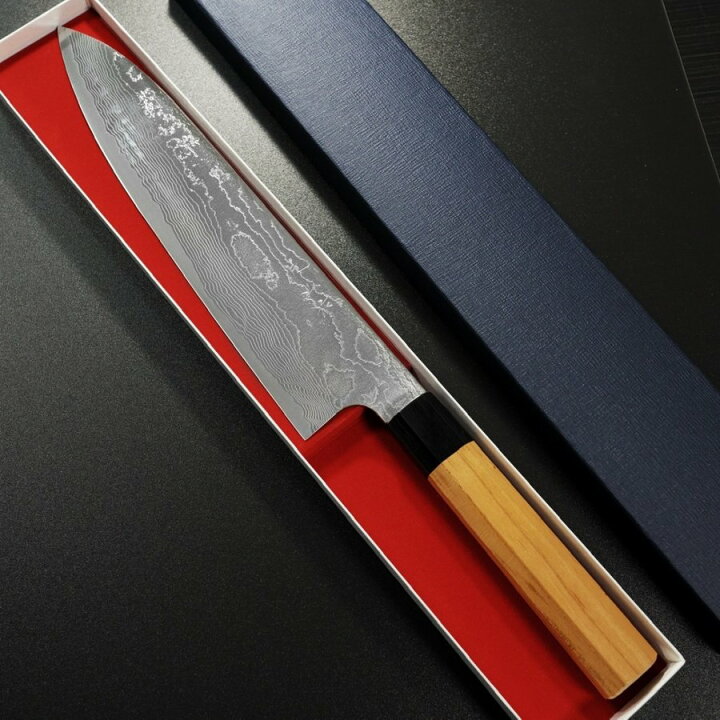 楽天市場】【楽天1位】包丁 牛刀 240mm ダマスカス ステンレス V金10号 