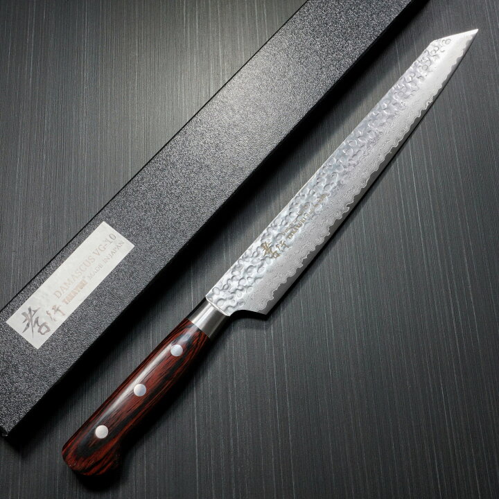 楽天市場】【楽天1位】包丁 剣型柳刃 270mm 33層ダマスカス V金10号  