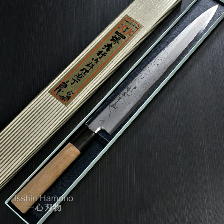 楽天市場】【楽天1位】包丁 柳刃 刺身包丁 300mm ダマスカス 堺孝行 白 