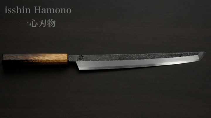 楽天市場】包丁 柳刃 先丸柳刃 300mm 青二鋼 焔 紅蓮 玄武 堺孝行 堺 
