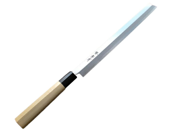 楽天市場】包丁 蛸引 8寸 240mm 安来白三鋼 堺孝行 霞研 水牛柄 日本製  