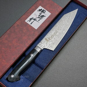 【楽天1位!】包丁 堺孝行 剣型三徳 160mm 切付 コアレスダマスカス マイカルタ柄 日本製 すごく よく 切れる さんとく ほうちょう 万能包丁 お料理包丁 調理器具 本職用 業務用 プロ 送料無料