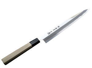 包丁 柳刃 8寸 240mm 安来白二鋼 堺孝行 特上鏡面 水牛六角半丸柄 日本製 和包丁