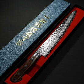 【楽天1位】【人気商品】包丁 筋引 240mm 筋引き ダマスカス V金10号 ステンレス 槌目模様 8寸 ミルフィーユ 一心刃物 関市 日本製 ステンレス すごく よく 切れる ほうちょう 肉引き包丁 調理器具 プロ 本職用 業務用 送料無料 贈り物 プレゼント ギフト ラッピング無料