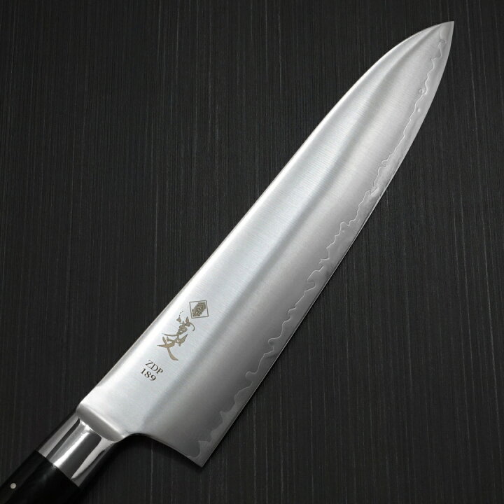 楽天市場】【楽天1位】包丁 牛刀 240mm ZDP189 粉末ステンレス鋼 寛丈 
