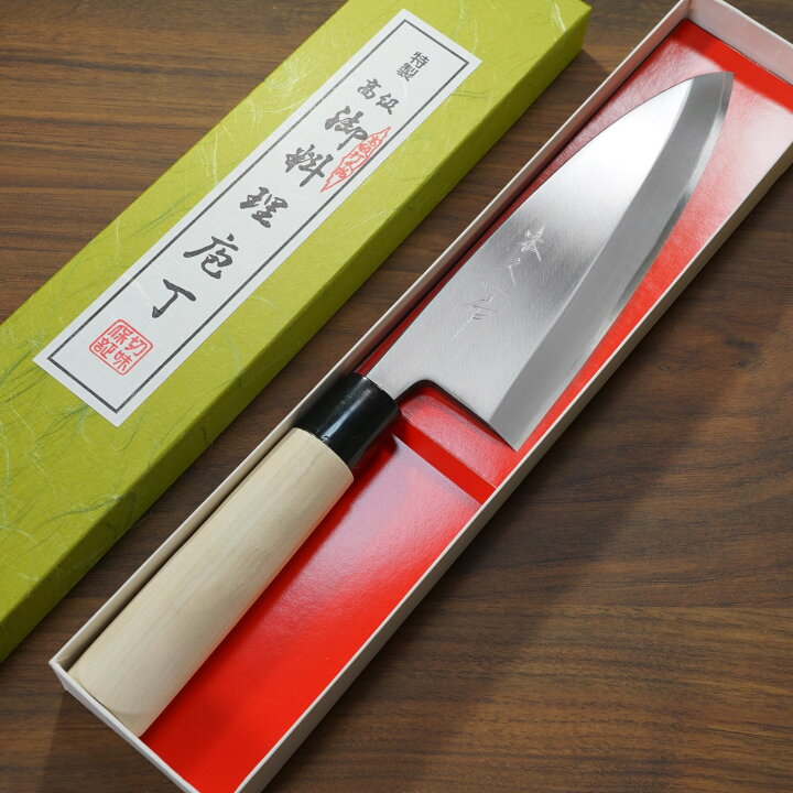 楽天市場】包丁 出刃 180mm 本久一 白紙鋼 6寸 朴木柄 本久一刃物 日本  