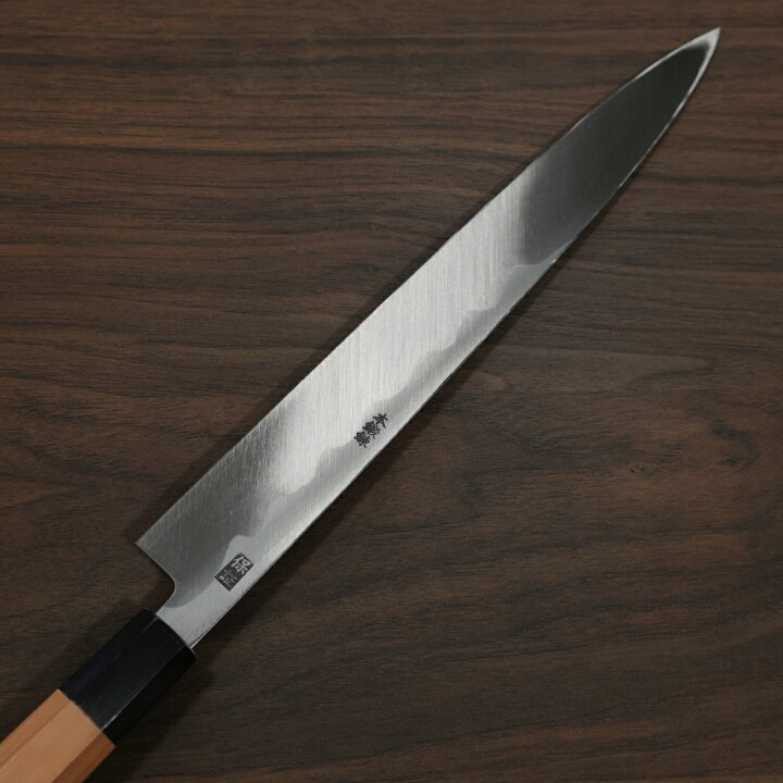 楽天市場】【楽天1位】包丁 柳刃 正夫 240mm 郷右馬允義弘 青紙1号 青 