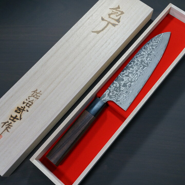 楽天市場】【楽天1位】包丁 三徳包丁 180mm 佐治打刃物 ダマスカス 