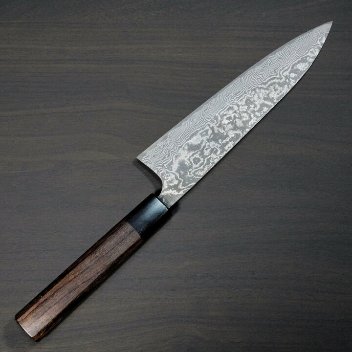 楽天市場】包丁 牛刀 210mm 佐治打刃物 ダマスカス 粉末ハイス 