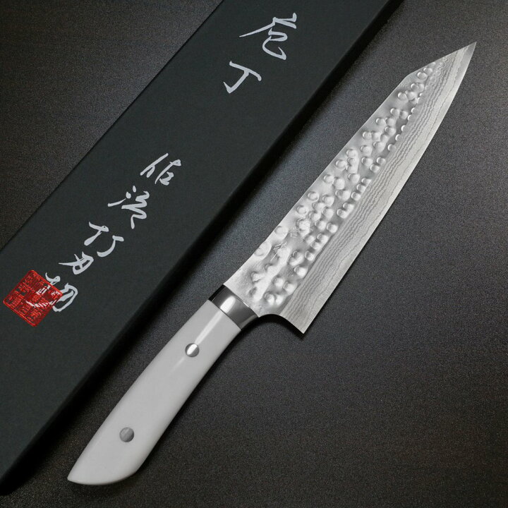 楽天市場】【楽天1位】包丁 切付牛刀 210mm 牛刀 佐治打刃物 槌目  