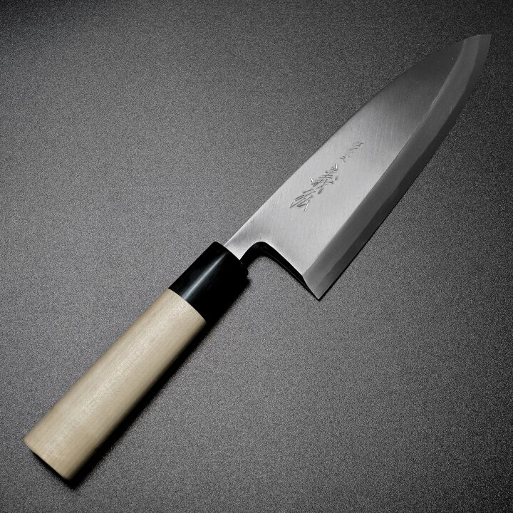 楽天市場】包丁 出刃 180mm 郷右馬允義弘 上作 白紙2号 鞘付 水牛柄 