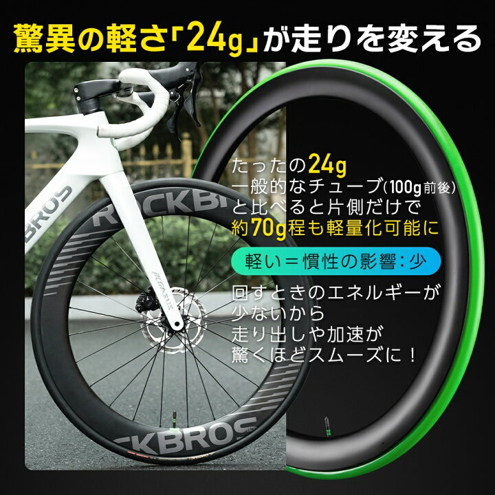 楽天市場】自転車 タイヤ チューブ TPU 700C×18C-28C 65mm 85mm 