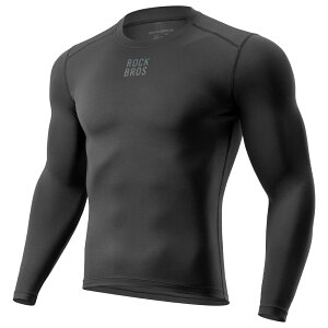 【ブラックフライデー★ポイント5倍】インナー 防寒 蓄熱 長袖 アンダーウェア 裏起毛 保温 高伸縮 コンプレッションウェア 秋冬 あったか クルーネック Uネック 丸首 ロックブロス