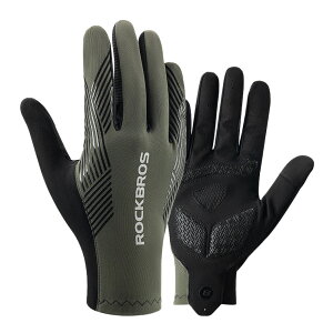 サイクルグローブ 自転車 グローブ 春夏 手袋 フルフィンガー スマホ操作可能 ストレッチ素材 男女兼用 通気性 衝撃吸収 フィット感 ロックブロス