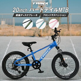 【お買い物マラソン★ポイント2倍】【送料無料】【子ども用自転車】20インチ 本格派マウンテンバイク ダブルディスク サスペンション 小さくても本格派 20インチハードテール 街中・林道、山道 JUNIOR20 クリスマス プレゼント 誕生日 入学祝い 男の子