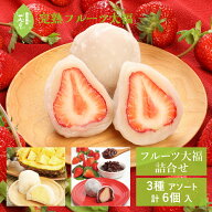 一心堂 フルーツ大福 いちご大福 詰合せ 摘みたて菓実 6ヶ入 和菓子 和スイーツ お取り寄せ 詰め合わせ …