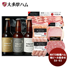 【お買い物マラソン期間中限定！エントリーでポイント5倍！】お酒 大多摩ハム MATOI桜燻ハム・地ビール詰合せ SA－63 クラフトビール 詰合せ セット 味くらべ 食べ比べ ギフト 贈り物 誕生日 プレゼント