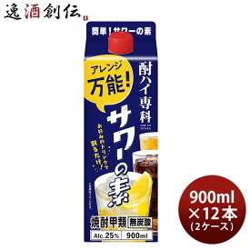 酎ハイ専科 サワーの素 25度 スリムパック 900ml × 2ケース / 12本 チューハイ 合同酒精 900ml リニューアル