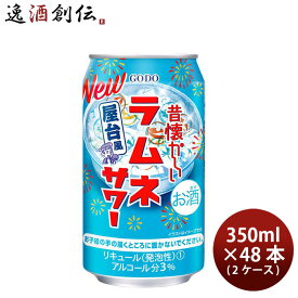 昔懐かしいラムネサワー 350ml × 2ケース / 48本 チューハイ 合同酒精 春 お祝い バレンタイン プレゼント