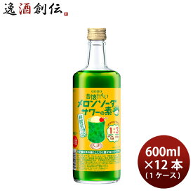 リキュール 昔懐かしいメロンソーダサワーの素 RN 600ml × 1ケース / 12本 合同酒精 ギフト 春 バレンタイン のし・ギフト対応不可