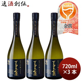 日本酒 アルプス正宗 純米大吟醸 山恵錦 カートン入り 720ml 3本 亀田屋酒造店 ギフト WGO 敬老の日 お祝い プレゼント 秋ギフト
