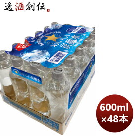 父の日 ポッカサッポロ おいしい炭酸水 ラベルレス シュリンクパック 600ml × 2ケース / 48本 のし・ギフト・サンプル各種対応不可