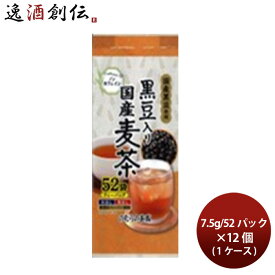 野村産業 のむらの茶園 黒豆入り国産麦茶 7.5g/52パック入 × 1ケース / 12個 お茶 日本茶