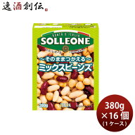 日欧 ソル・レオーネ ミックスビーンズ 390g×16箱（1ケース） イタリア 簡単 アレンジ自由 紙パック サ…