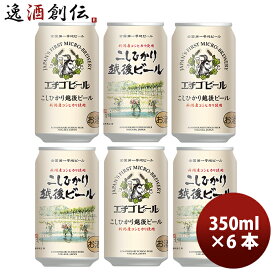 新潟県 エチゴビール こしひかり越後ビール 350ml×6本 ギフト 父親 誕生日 プレゼント お酒