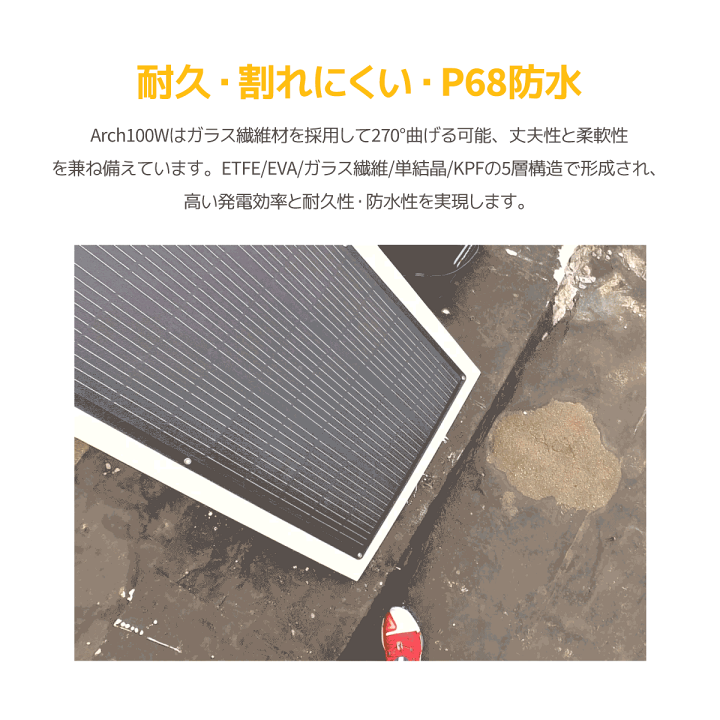 楽天市場】BougeRV ソーラーパネル Arch 100W フレキシブル 楽天市場】BougeRV ソーラーパネル Arch 100W フレキシブル