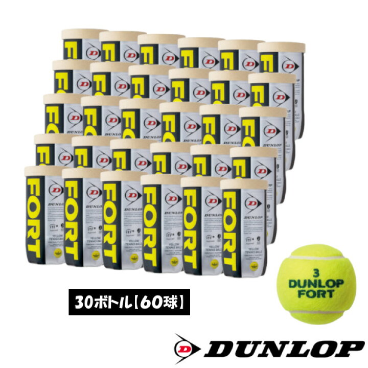 楽天市場】《送料無料》DUNLOP フォート2球入り（30缶/60球 