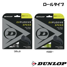 《送料無料》DUNLOP　エクスプロッシブ・スピード　DST12021　ロールガット　ダンロップ　硬式テニス　ストリング