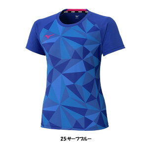 《送料無料》2025年2月発売 MIZUNO ウィメンズ ゲームシャツ 62JAC221 ミズノ レディース テニス バドミントン ウェア