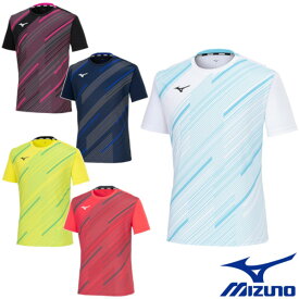 《送料無料》2024年2月発売　MIZUNO　ユニセックス　ゲームシャツ　62JAB029　ミズノ　テニス　バドミントン　ウェア