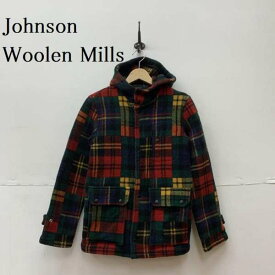 Johnson Woolen Mills ジョンソン ウーレン ミルズ コート一般 コート Coat ミドル丈 フード ウール コート チェック【USED】【古着】【中古】10047958