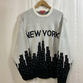 Supreme シュプリーム 長袖 ニット、セーター Knit, Sweater SUPREME / 20ss / New York Sweater / マンハッタン / アクリルセーター / Raising Hoodie / L【USED】【古着】【中古】10050212