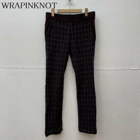 WRAPINKNOT ラッピンノット スラックス パンツ Pants, Trousers Slacks 12AW ウール チェック スラックス パンツ【USED】【古着】【中古】10051279